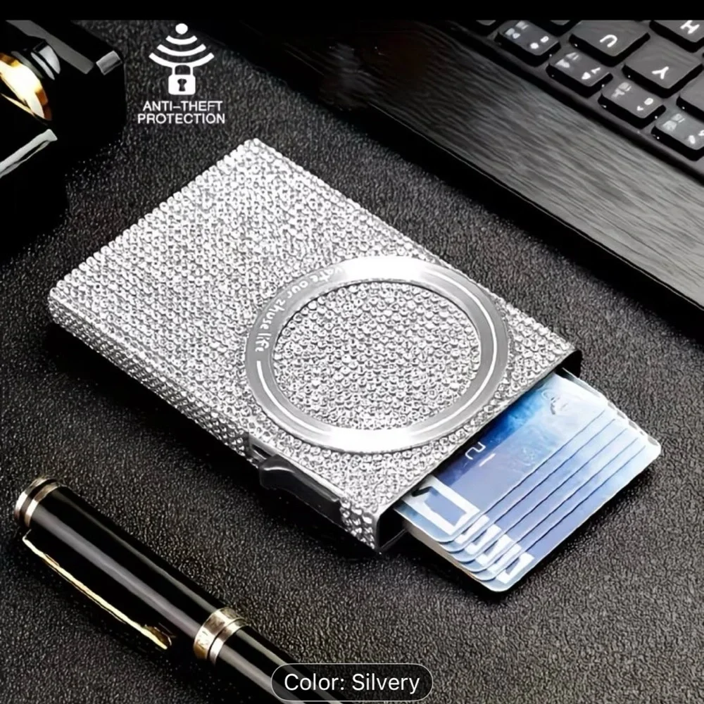 Silver Anti-Theft Card Holder